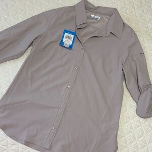 Columbia Light Purple Button-Up Shirt